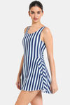 Zelocity Elastane Blended Slip-On Swimdress with Removable Pads - Blue Depth — thumbnail 2